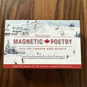 Canadian Magnetic Poetry kit words fridge magnets Montreal Calgary Whistler rare
